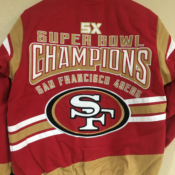 San Francisco 49ers 5X Championship Cotton Jacket - Picture 8 of 8